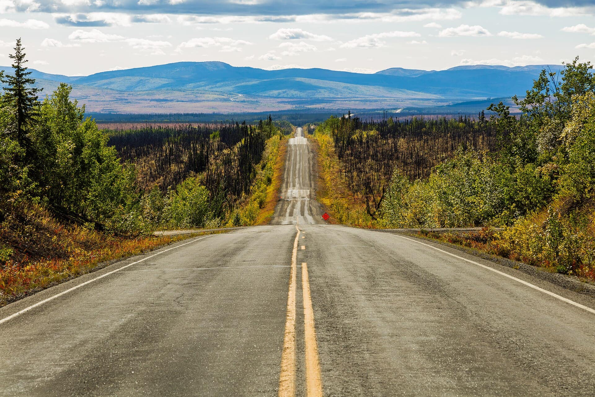 Never-ending Taylor Highway , Chicken , Alaska , United States.
