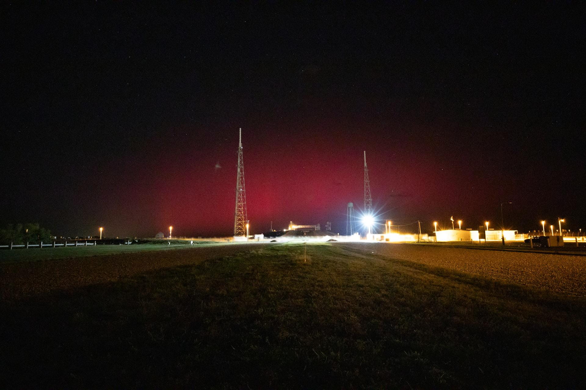 Aurora Borealis at Kennedy Space Center