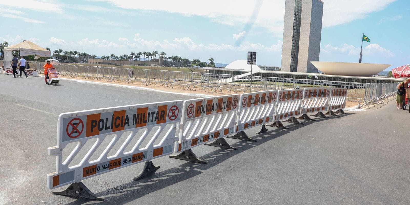 Brasília (DF), 05/09/2026 - Acesso a Esplanada dos ministérios bloqueados devido ao desfile do dia 07 de setembro. Foto: Valter Campanato/Agência Brasil