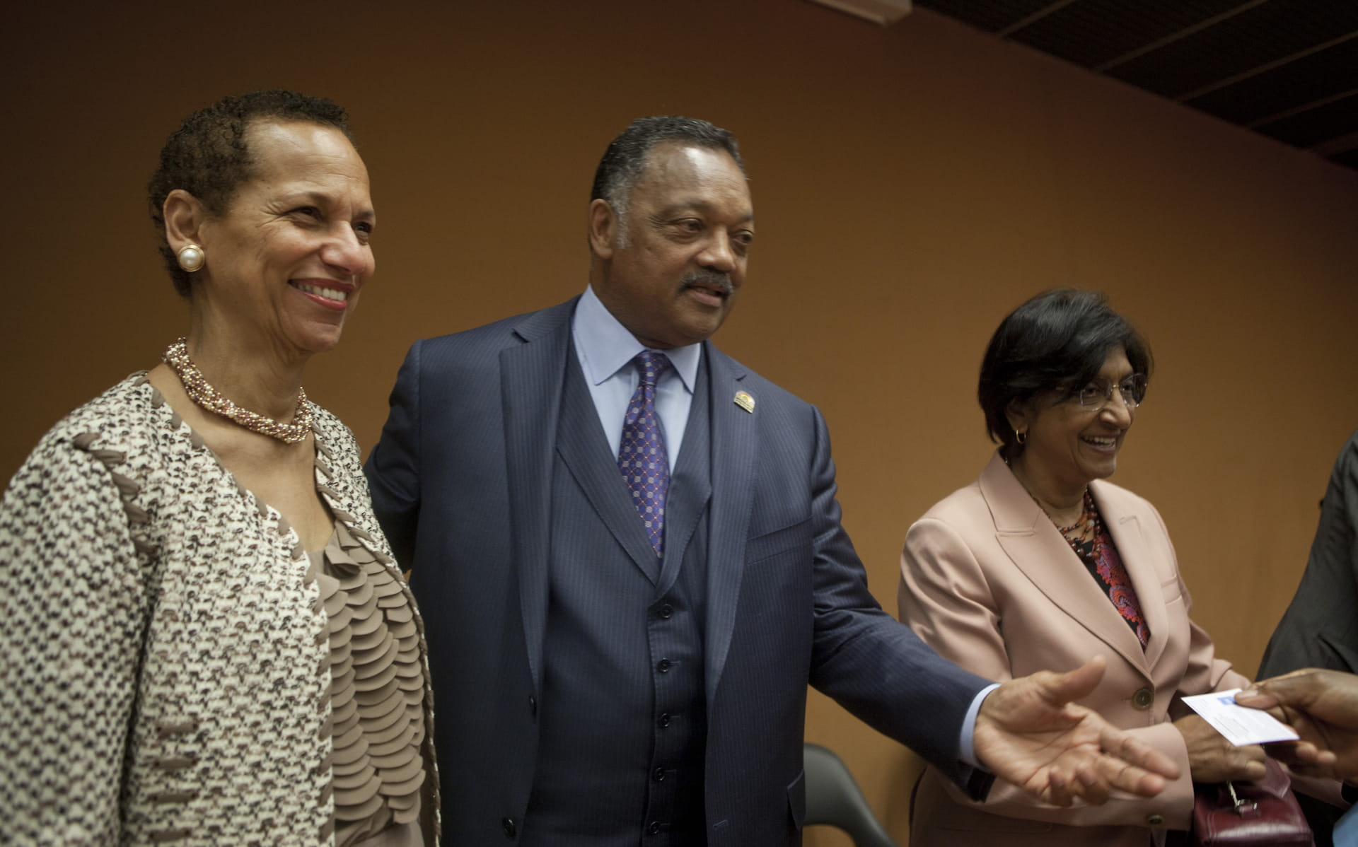 Reverend Jesse Jackson spoke at the UN today for the International Day for the Elimination of Racial Discrimination. In his remarks, Reverend Jackson highlighted the importance of freedom of expression in the fight for human rights and to combat racial discrimination. U.S. Mission photo by Eric Bridiers