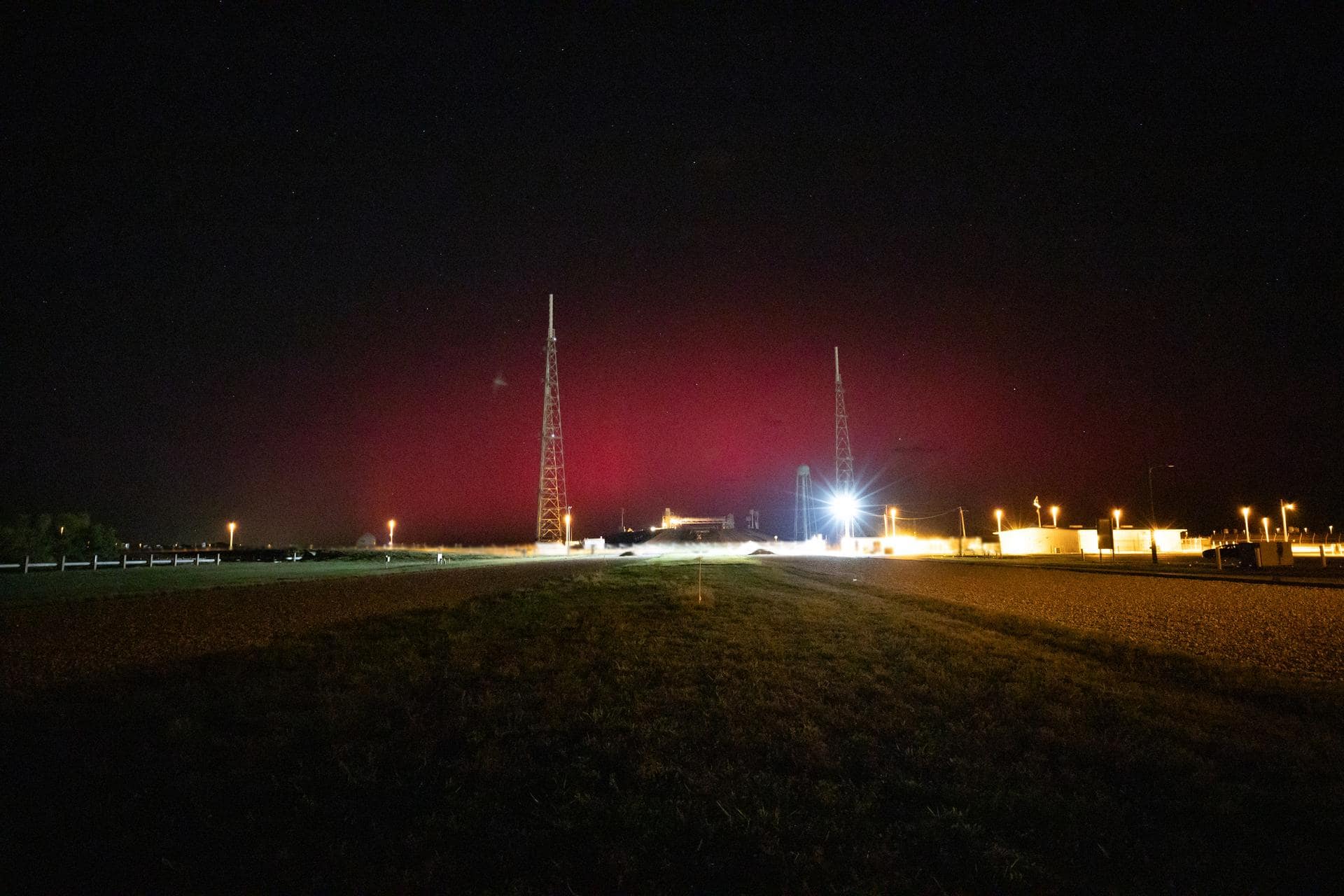 Aurora Borealis at Kennedy Space Center